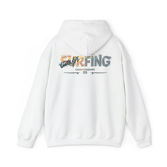 Surfing Championships Hoodie — Vintage Wave Beach Surf Graphic
