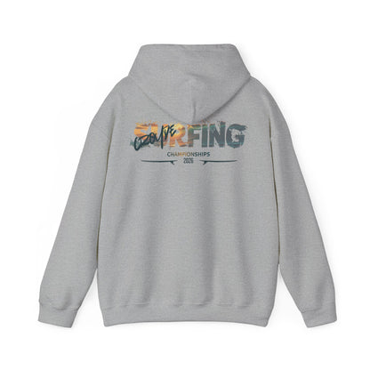 Surfing Championships Hoodie — Vintage Wave Beach Surf Graphic