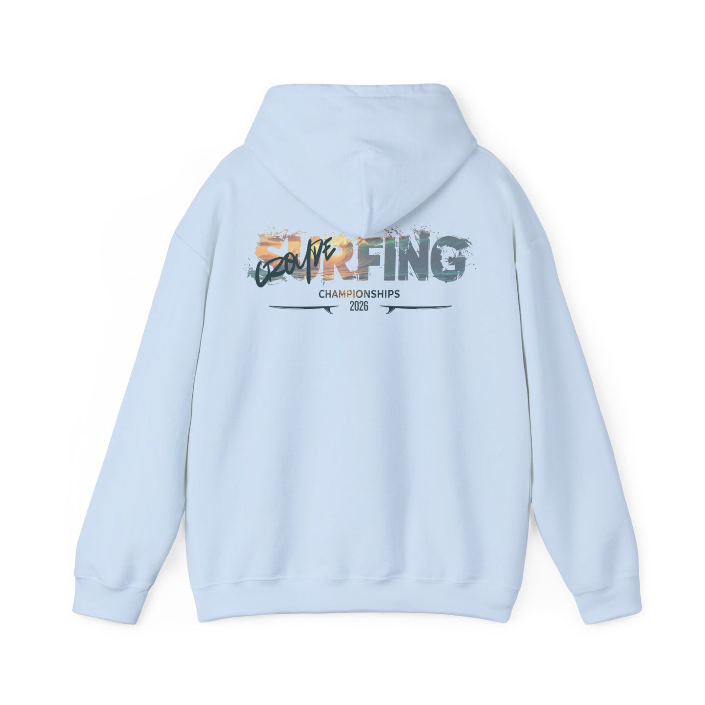 Surfing Championships Hoodie — Vintage Wave Beach Surf Graphic