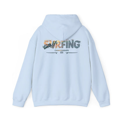 Surfing Championships Hoodie — Vintage Wave Beach Surf Graphic