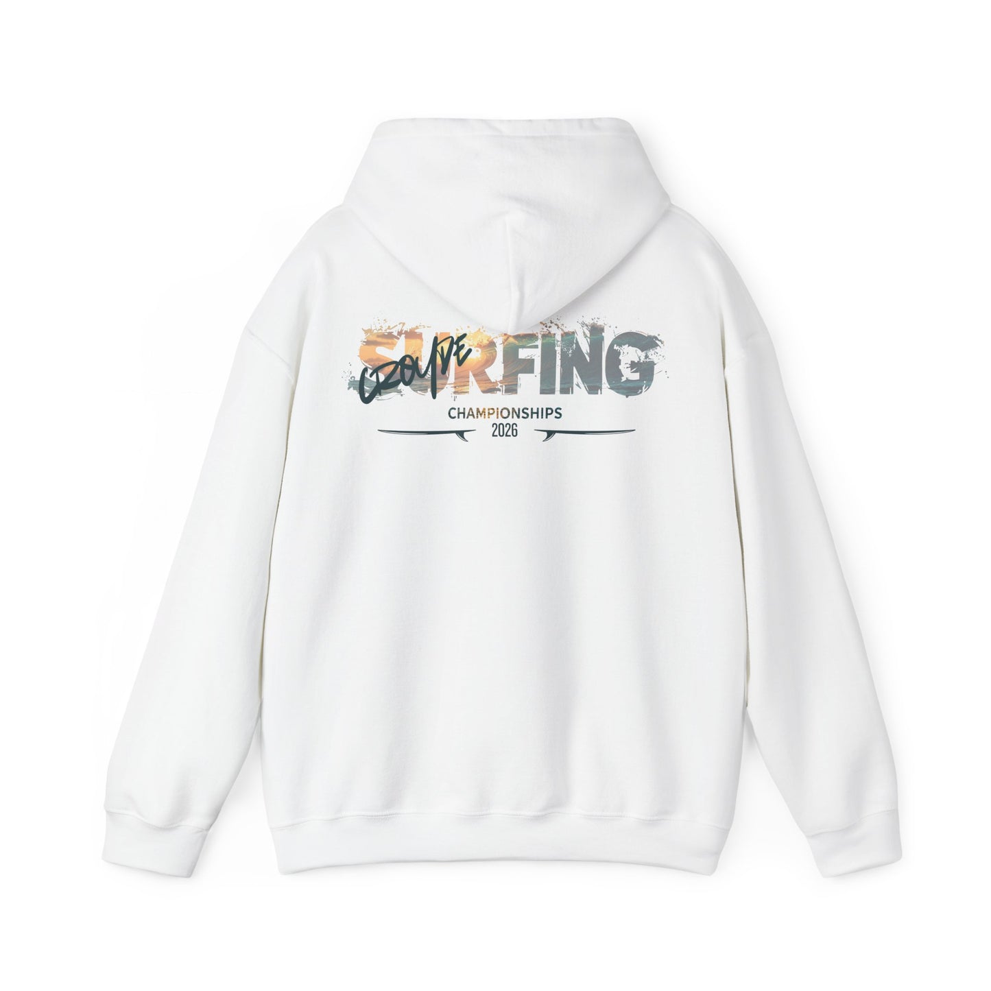 Surfing Championships Hoodie — Vintage Wave Beach Surf Graphic
