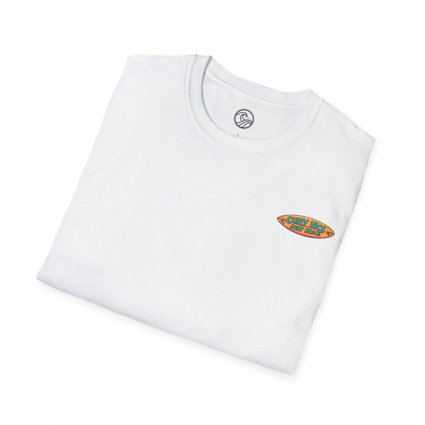 Curly Nics Surf Shack beach hut - T shirt