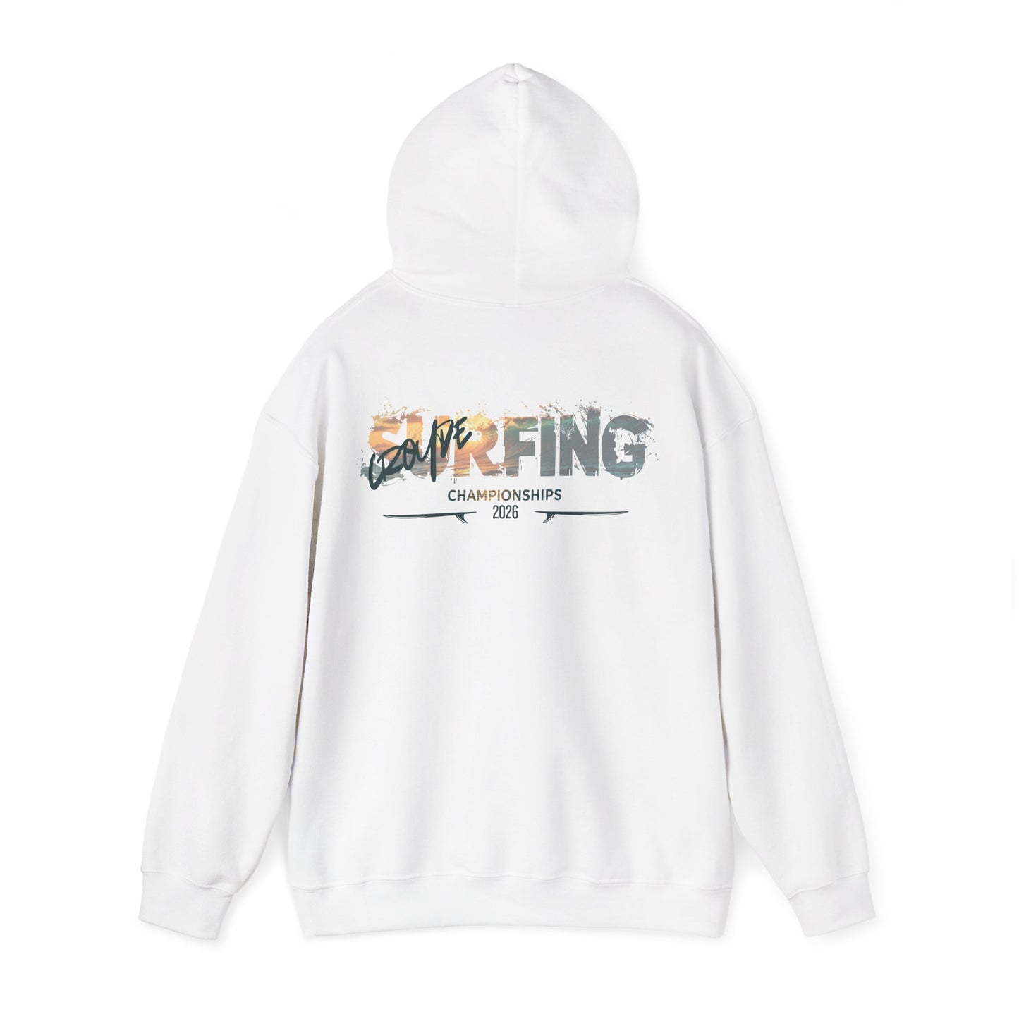 Surfing Championships Hoodie — Vintage Wave Beach Surf Graphic