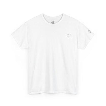 Surf The Current Graphic Tee — White Surf Beach T‑Shirt