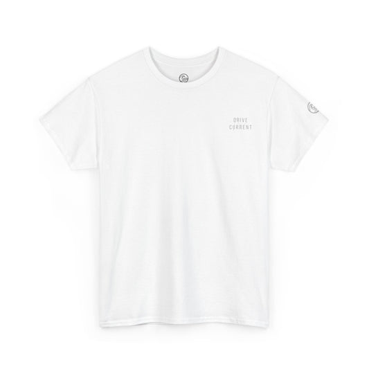 Surf The Current Graphic Tee — White Surf Beach T‑Shirt