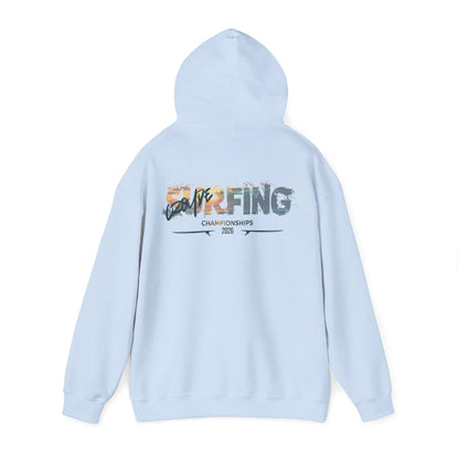 Surfing Championships Hoodie — Vintage Wave Beach Surf Graphic